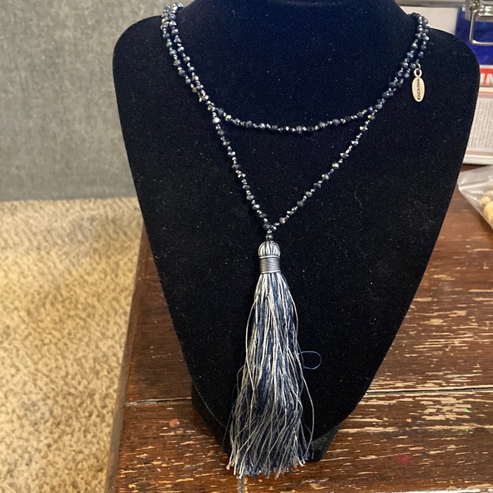ZACASHA Tassle necklace with tiny beads